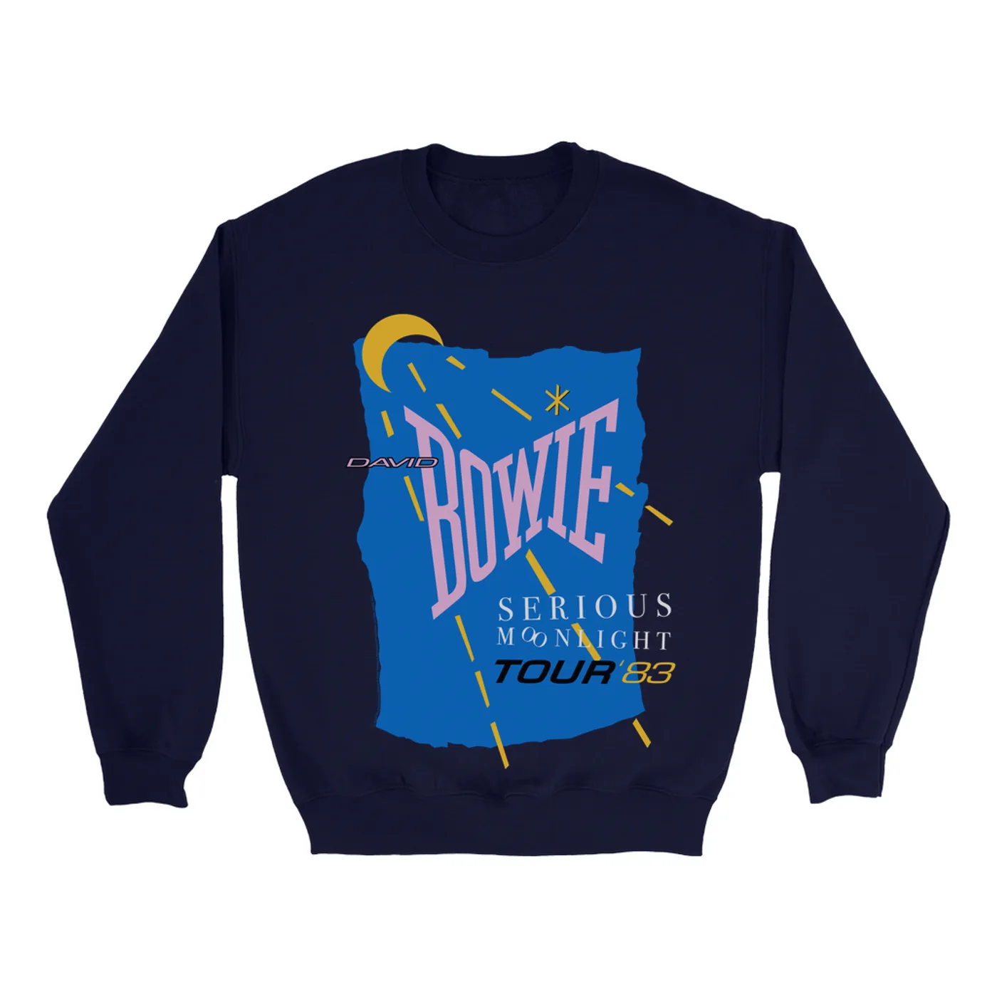 David Bowie Sweatshirt | Serious Moonlight 1983 Tour David Bowie Sweatshirt