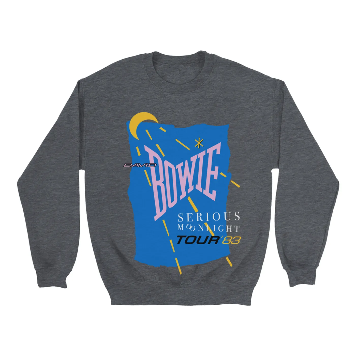 David Bowie Sweatshirt | Serious Moonlight 1983 Tour David Bowie Sweatshirt