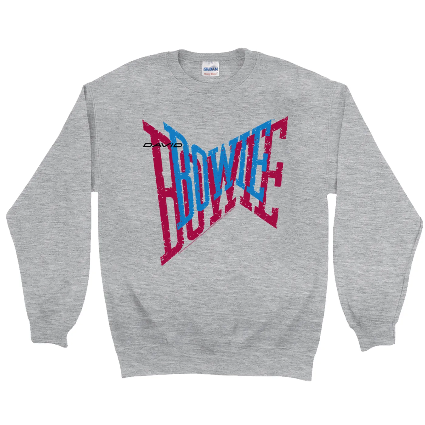 David Bowie Sweatshirt | David Bowie Double Logo David Bowie Sweatshirt