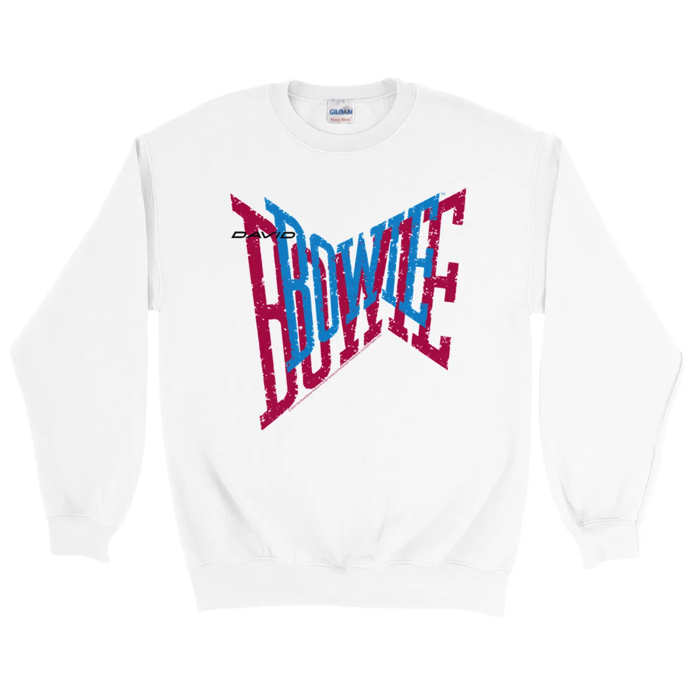 David Bowie Sweatshirt | David Bowie Double Logo David Bowie Sweatshirt