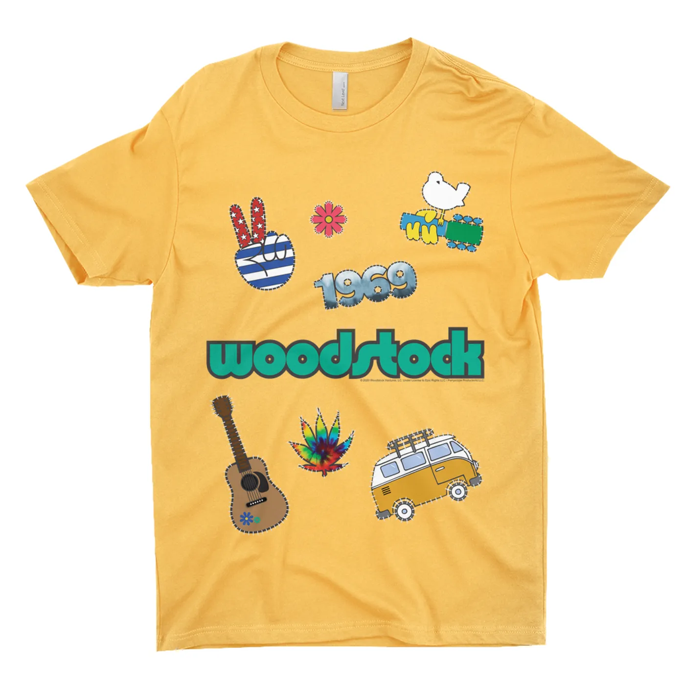 Woodstock T-Shirt | Woodstock Patches Design Woodstock Shirt (Merchbar Exclusive)