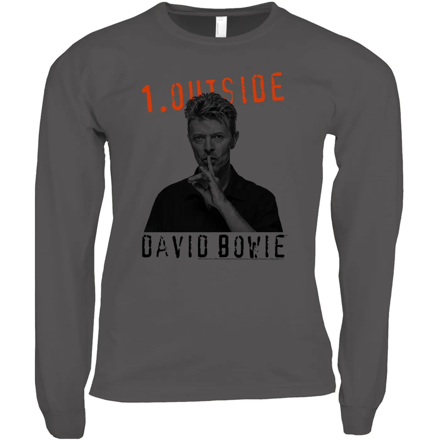David Bowie Long Sleeve Shirt | Bowie Black And White Photo With Stars David Bowie Shirt
