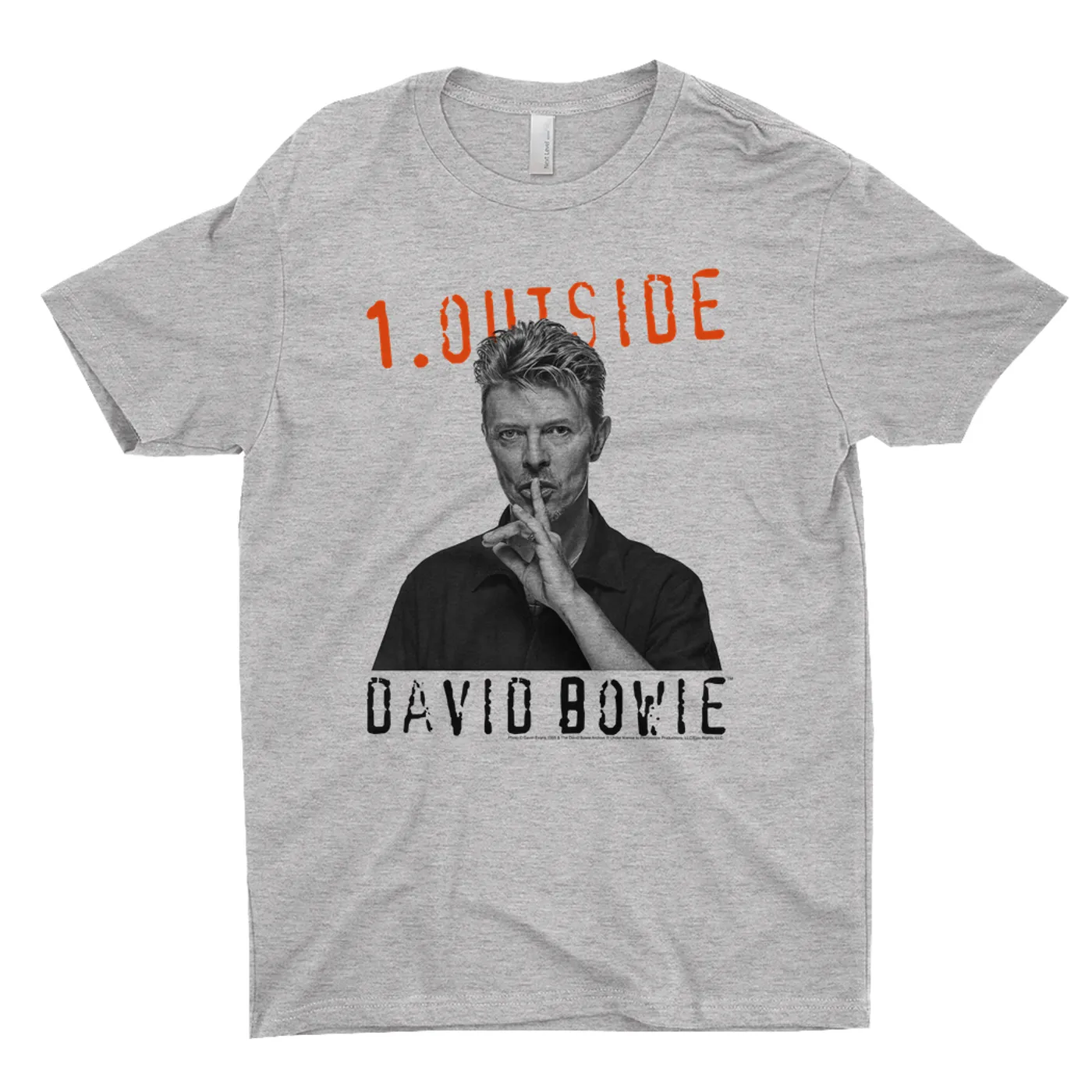 David Bowie T-Shirt | Bowie Black And White Photo With Stars David Bowie Shirt