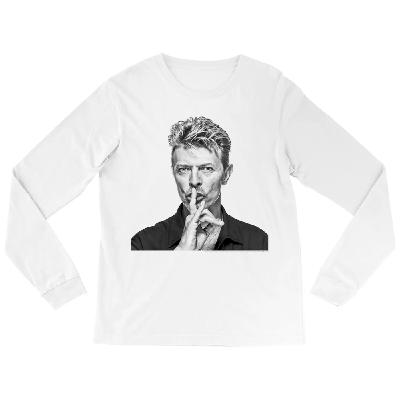 David Bowie Long Sleeve Shirt | Bowie Black And White Photo David Bowie Shirt