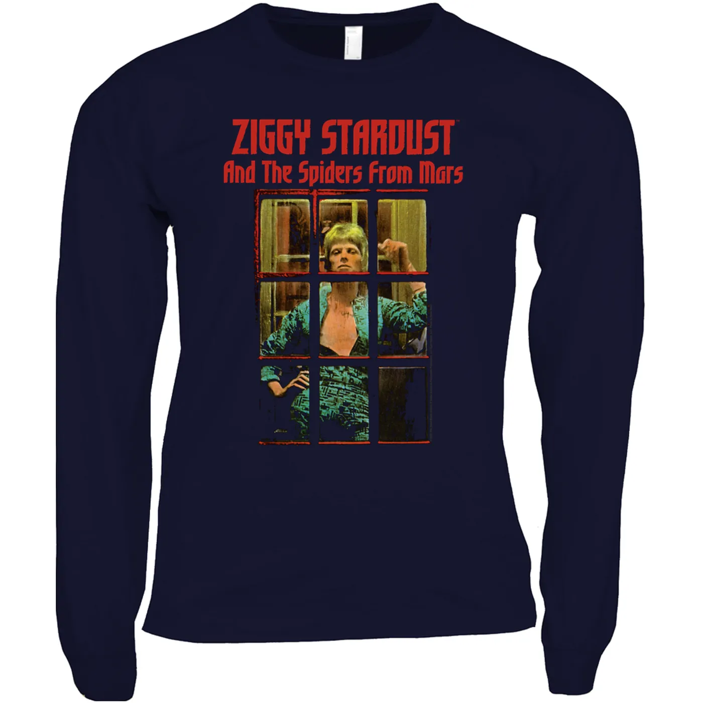 David Bowie Long Sleeve Shirt | Ziggy Stardust And The Spiders From Mars Photo David Bowie Shirt