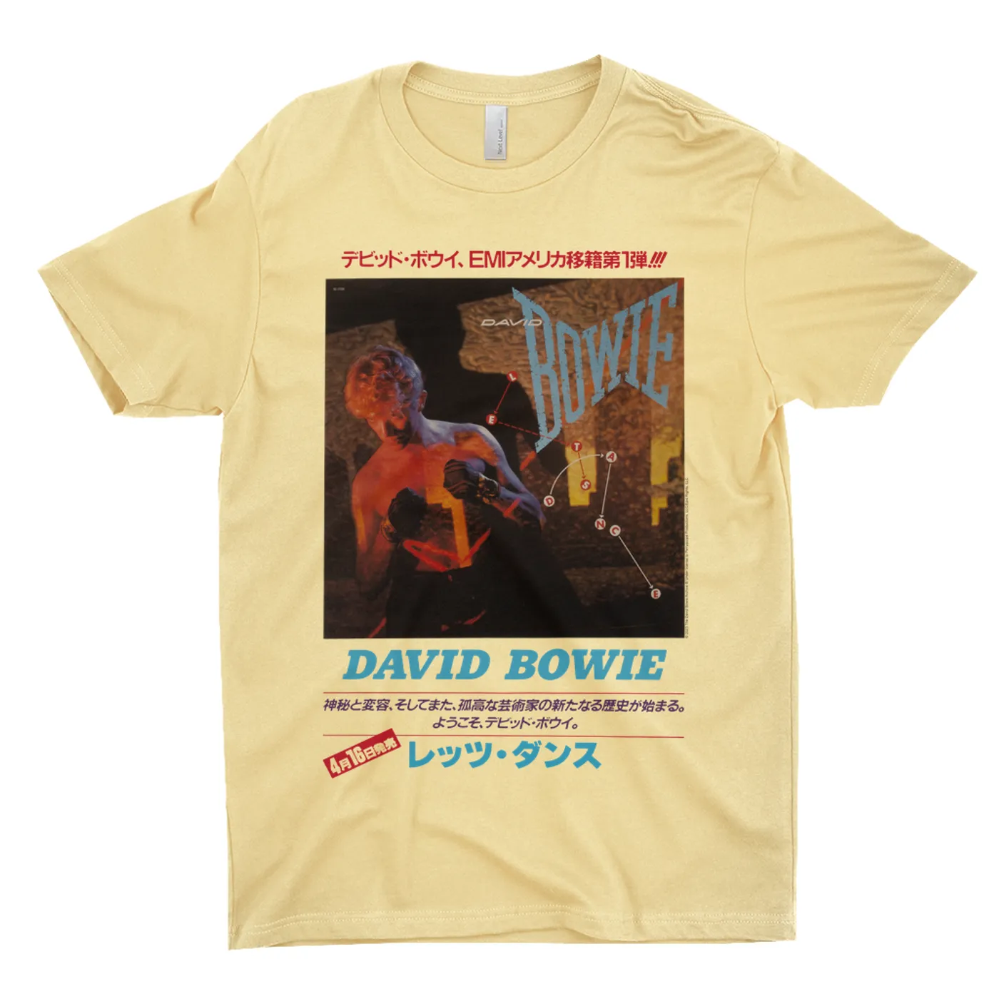 David Bowie T-Shirt | Let's Dance Japan Concert Poster David Bowie Shirt