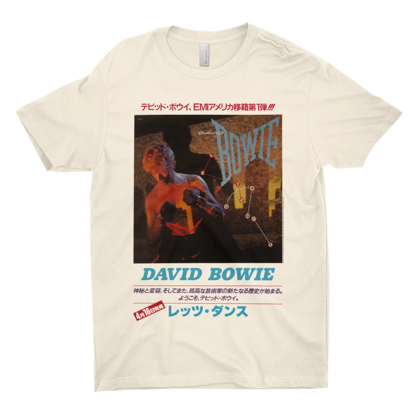 David Bowie T-Shirt | Let's Dance Japan Concert Poster David Bowie Shirt