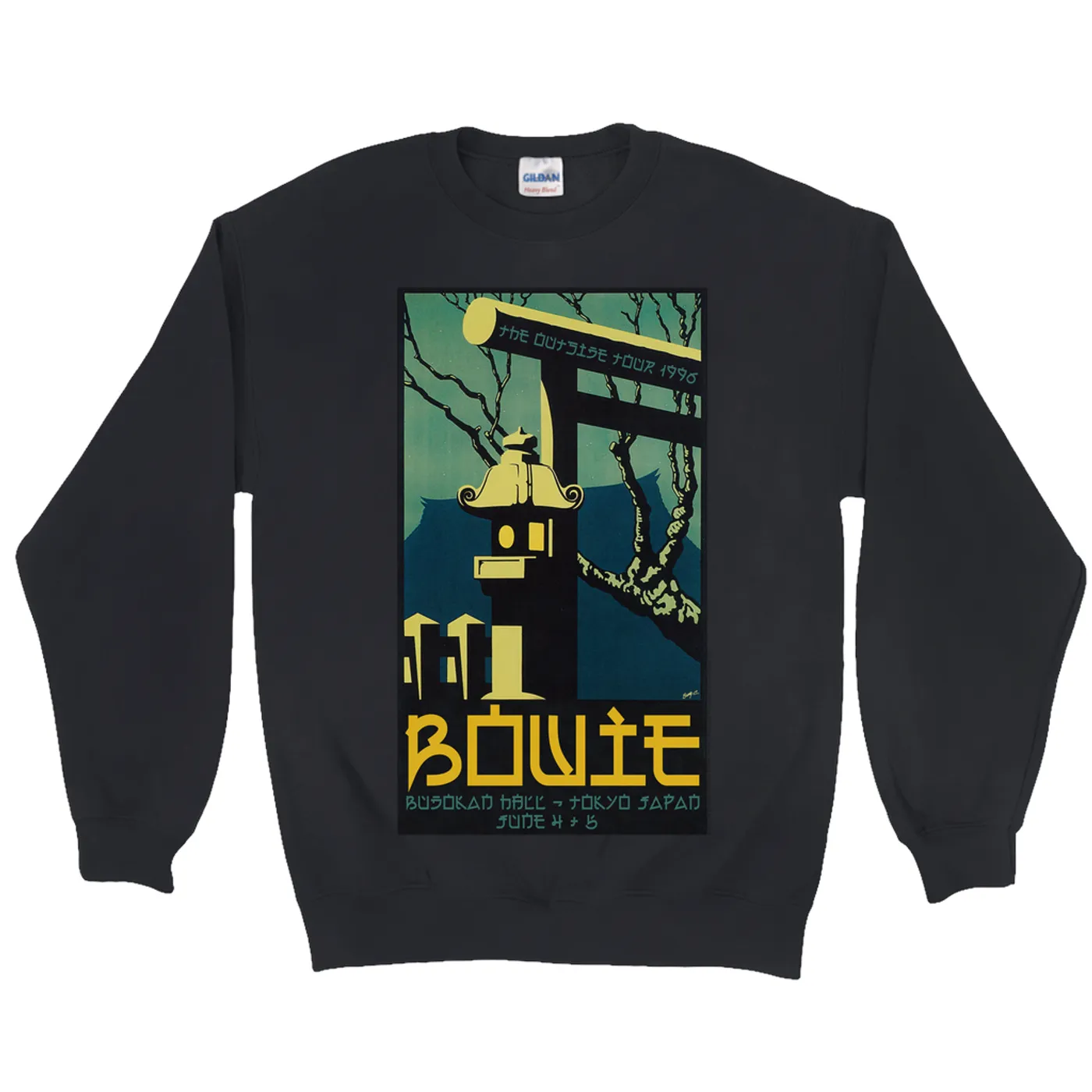 David Bowie Sweatshirt | Busokan Hall Tokyo Japan Concert Poster David Bowie Sweatshirt