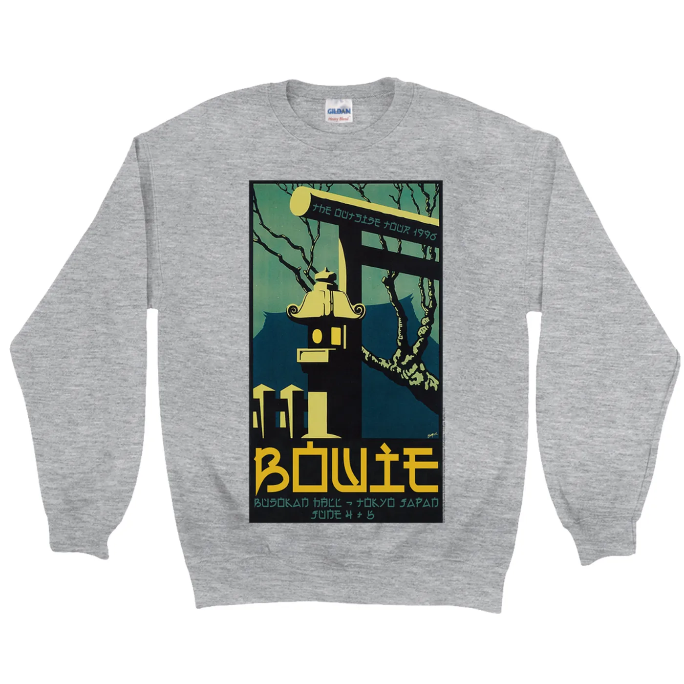 David Bowie Sweatshirt | Busokan Hall Tokyo Japan Concert Poster David Bowie Sweatshirt