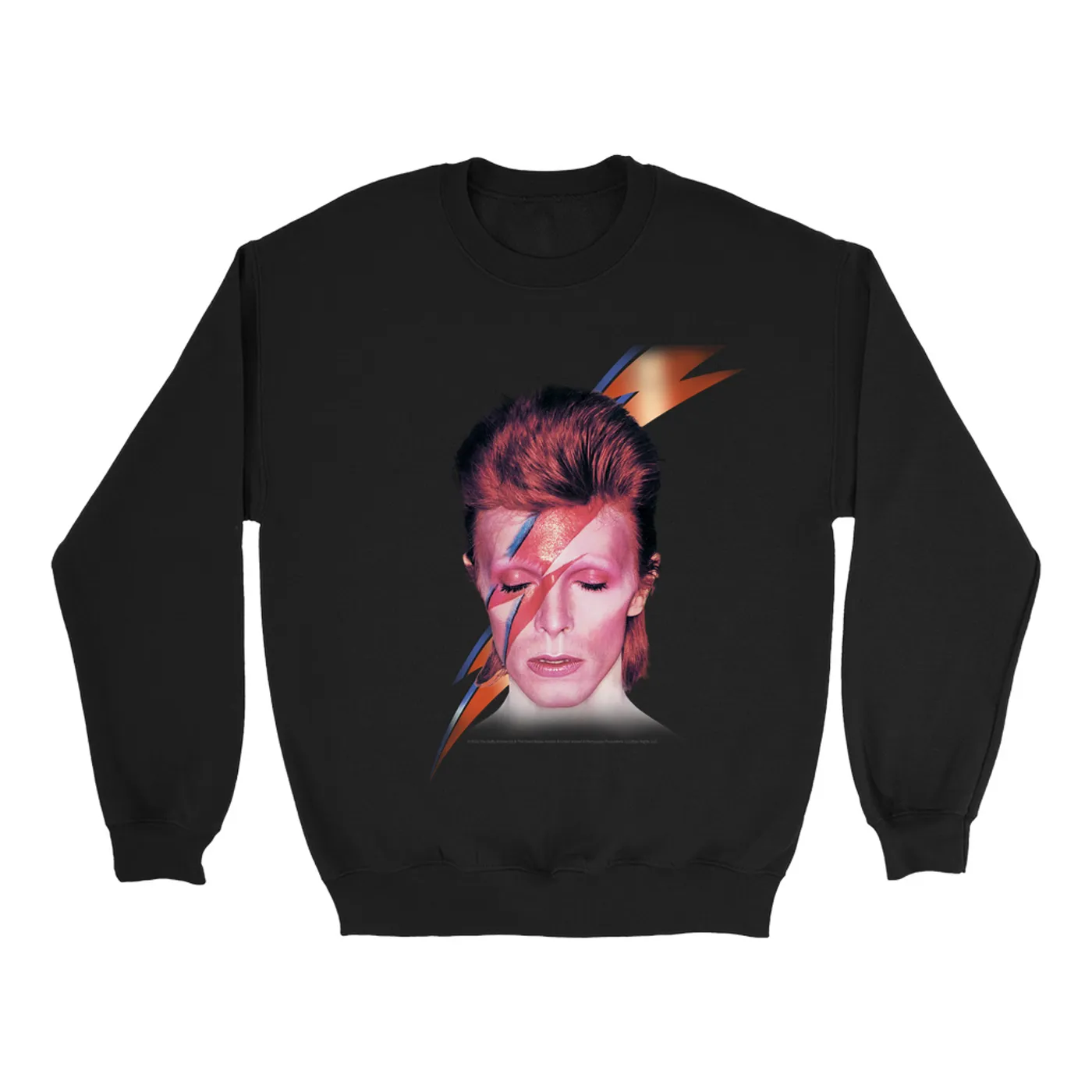 David Bowie Sweatshirt | Aladdin Sane With Lightning Bolt Design David Bowie Sweatshirt