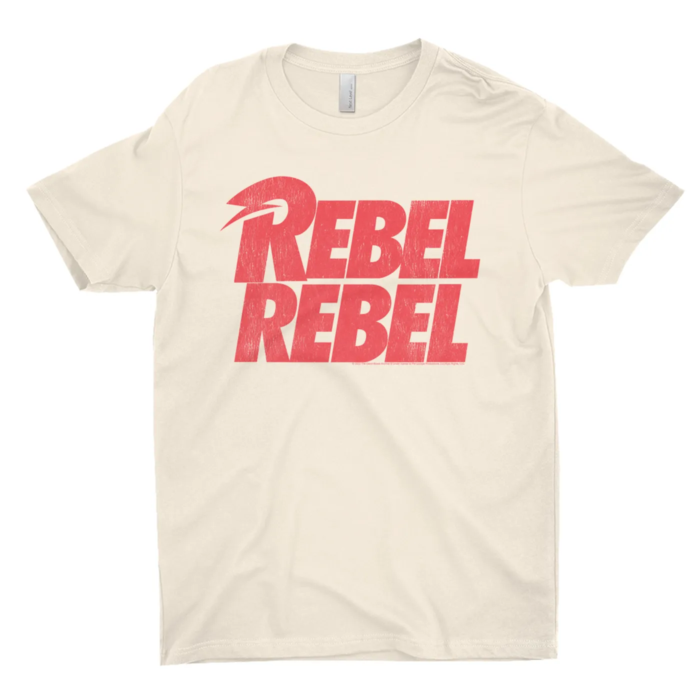 David Bowie T-Shirt | Rebel Rebel Logo Distressed David Bowie Shirt