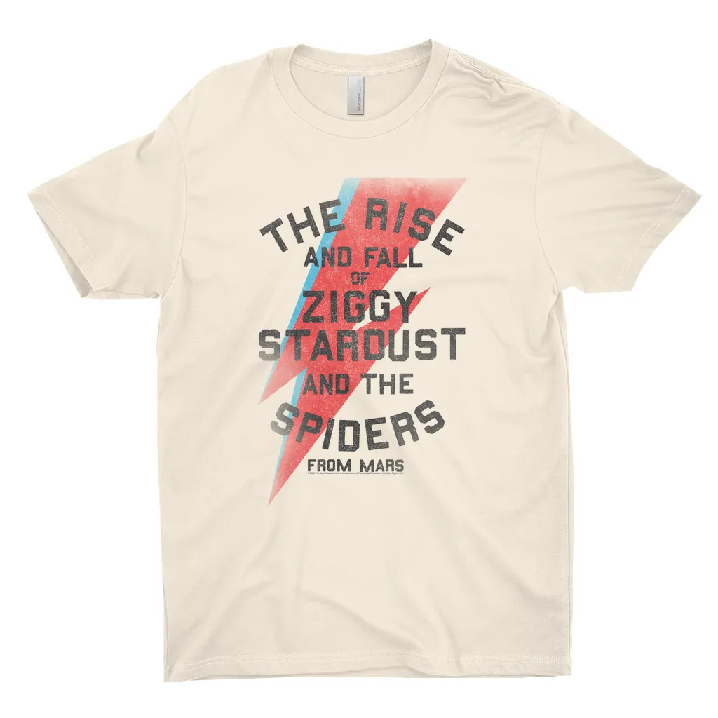 T-Shirt | The Rise And Fall Of Ziggy Stardust And The Spiders From Mars Lightning Bolt Distressed Shirt (Equineop Exclusive)