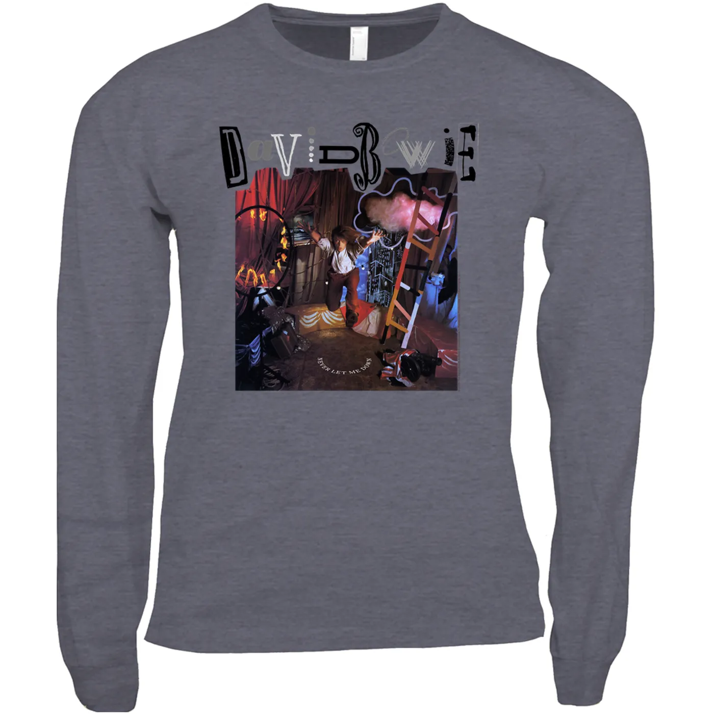David Bowie Long Sleeve Shirt | Never Let Me Down Album Cover David Bowie Shirt