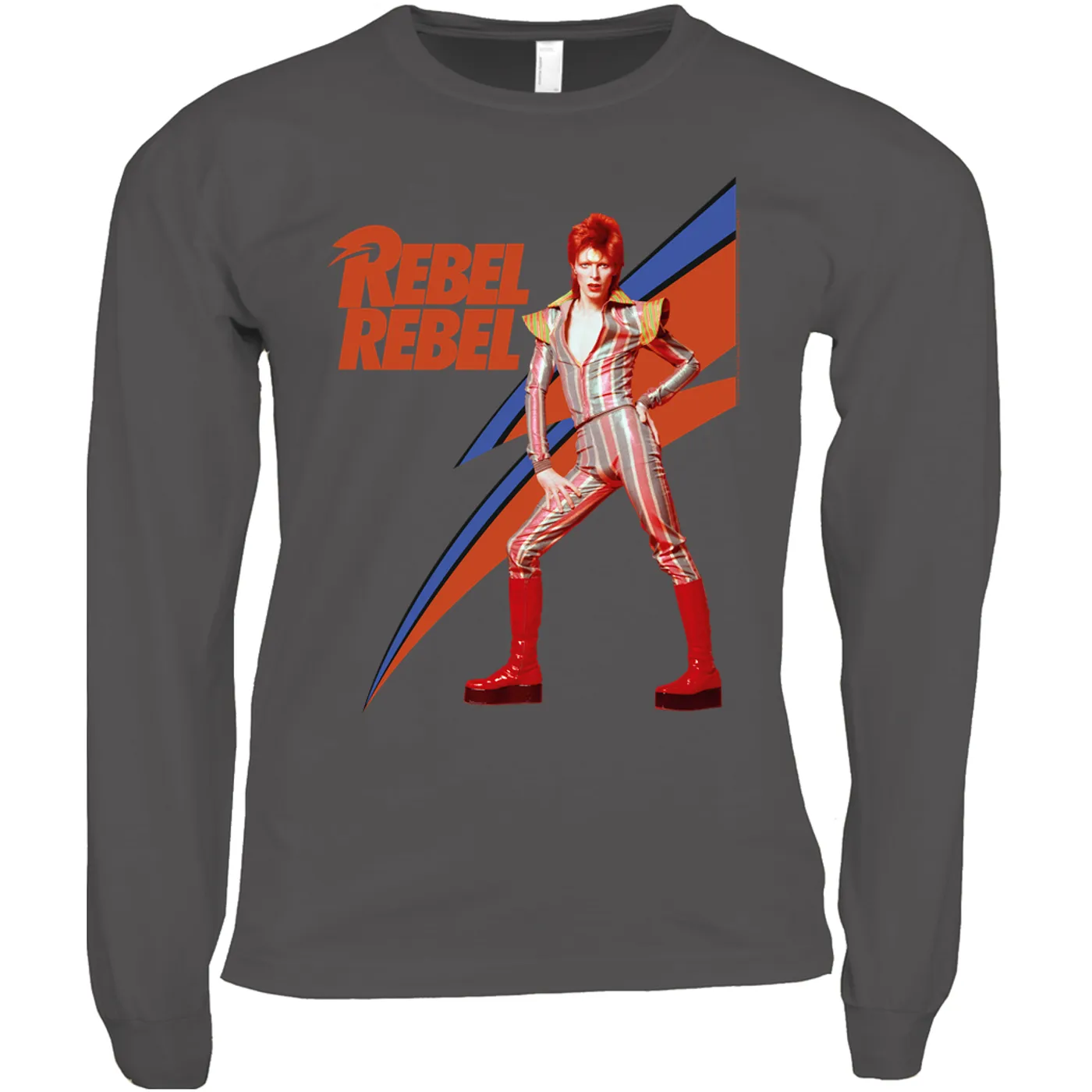 David Bowie Long Sleeve Shirt | Rebel Rebel Aladdin Sane Image David Bowie Shirt