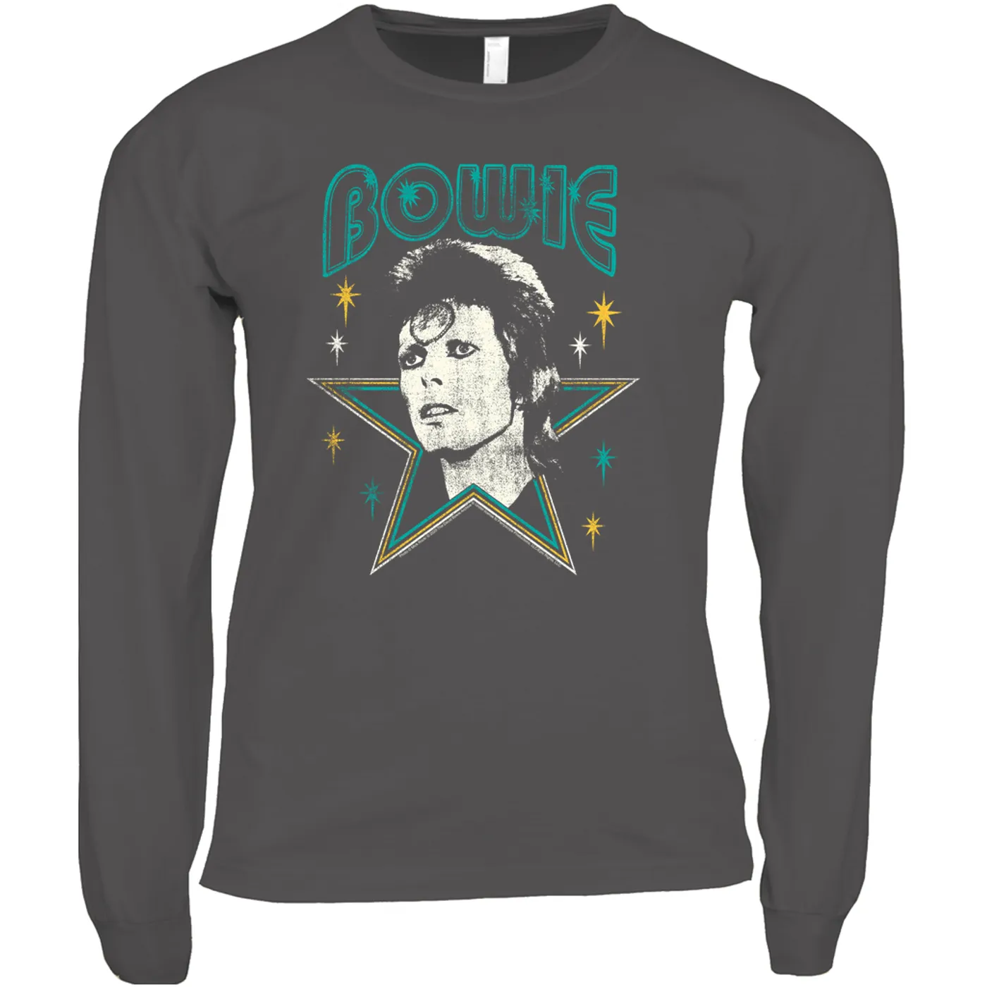 David Bowie Long Sleeve Shirt | Star Power Distressed David Bowie Shirt
