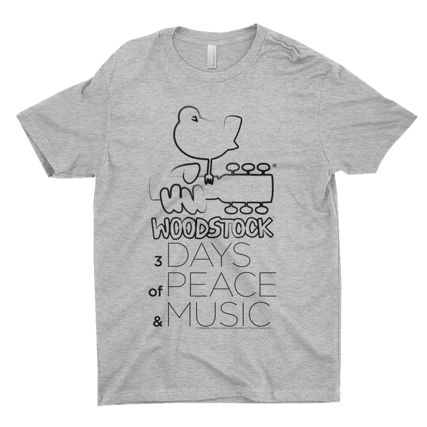 Woodstock T-Shirt | 3 Days Of Peace And Music Drawing Woodstock Shirt