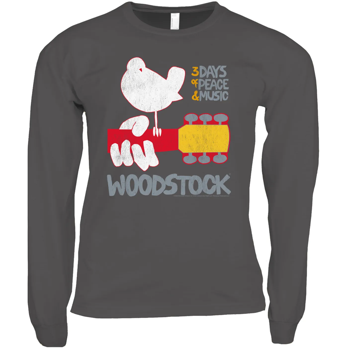 Woodstock Long Sleeve Shirt | 3 Days Of Peace And Music Logo Woodstock Shirt