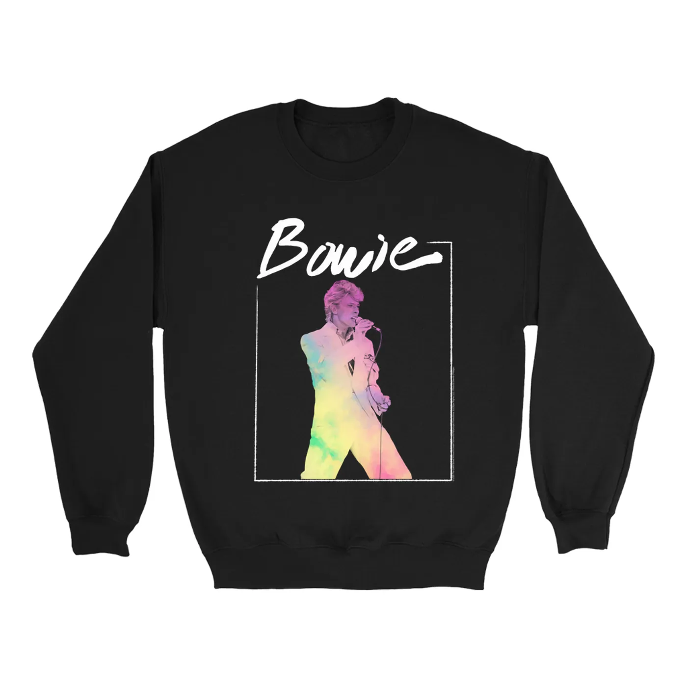 David Bowie Sweatshirt | Bowie 1983 Concert In Pastels David Bowie Sweatshirt (Merchbar Exclusive)