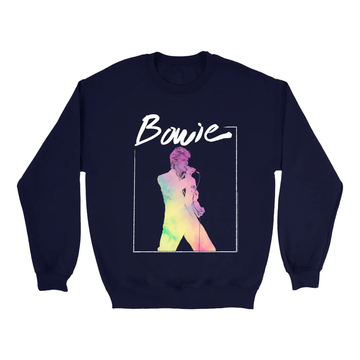 David Bowie Sweatshirt | Bowie 1983 Concert In Pastels David Bowie Sweatshirt (Merchbar Exclusive)