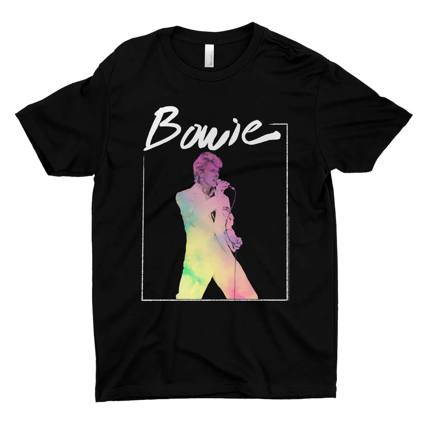 David Bowie T-Shirt | Bowie 1983 Concert In Pastels David Bowie Shirt (Merchbar Exclusive)