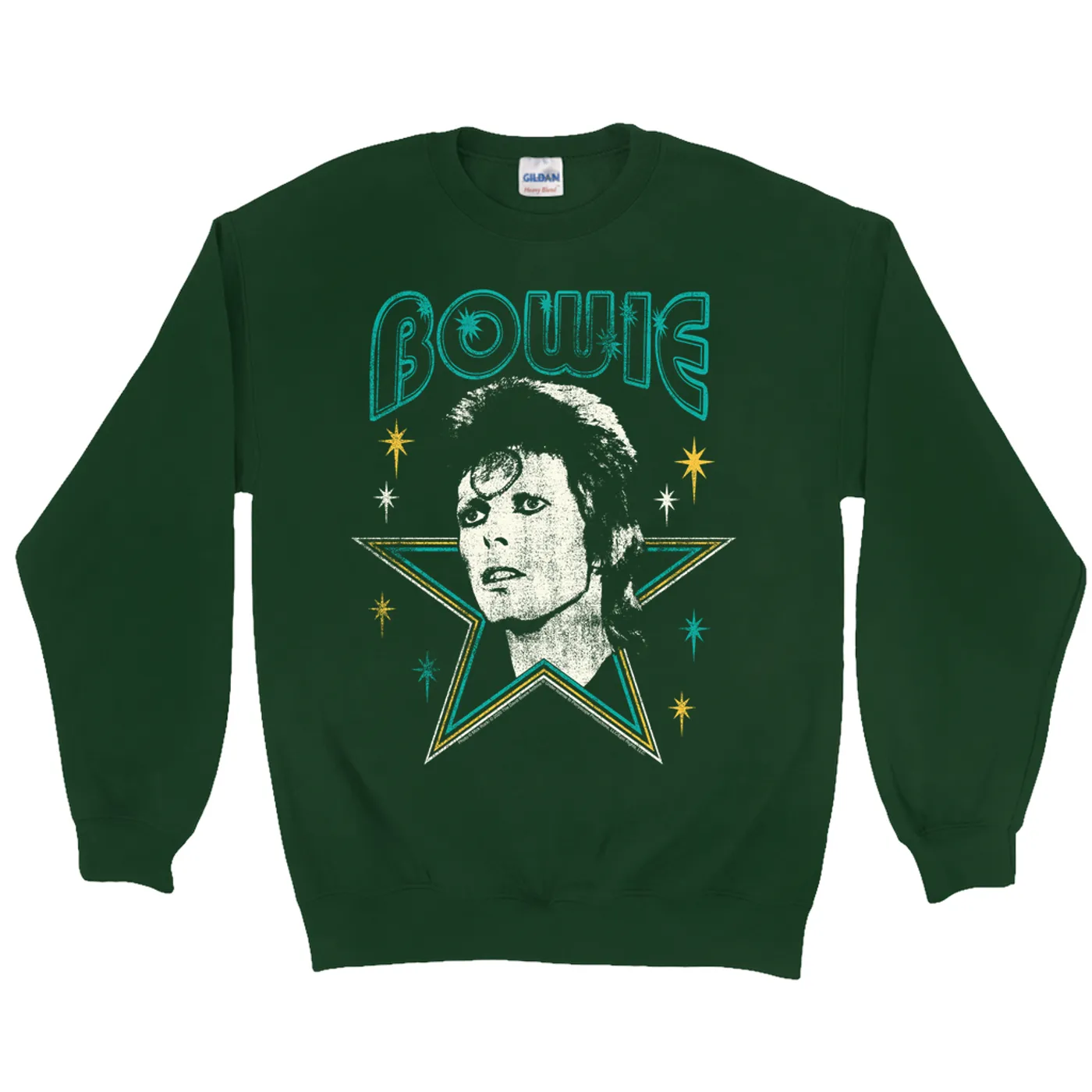 David Bowie Sweatshirt | Star Power Distressed David Bowie Sweatshirt
