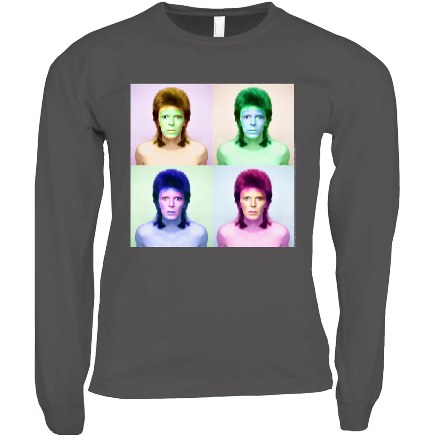 David Bowie Long Sleeve Shirt | Bowie Pop Color David Bowie Shirt (Merchbar Exclusive)
