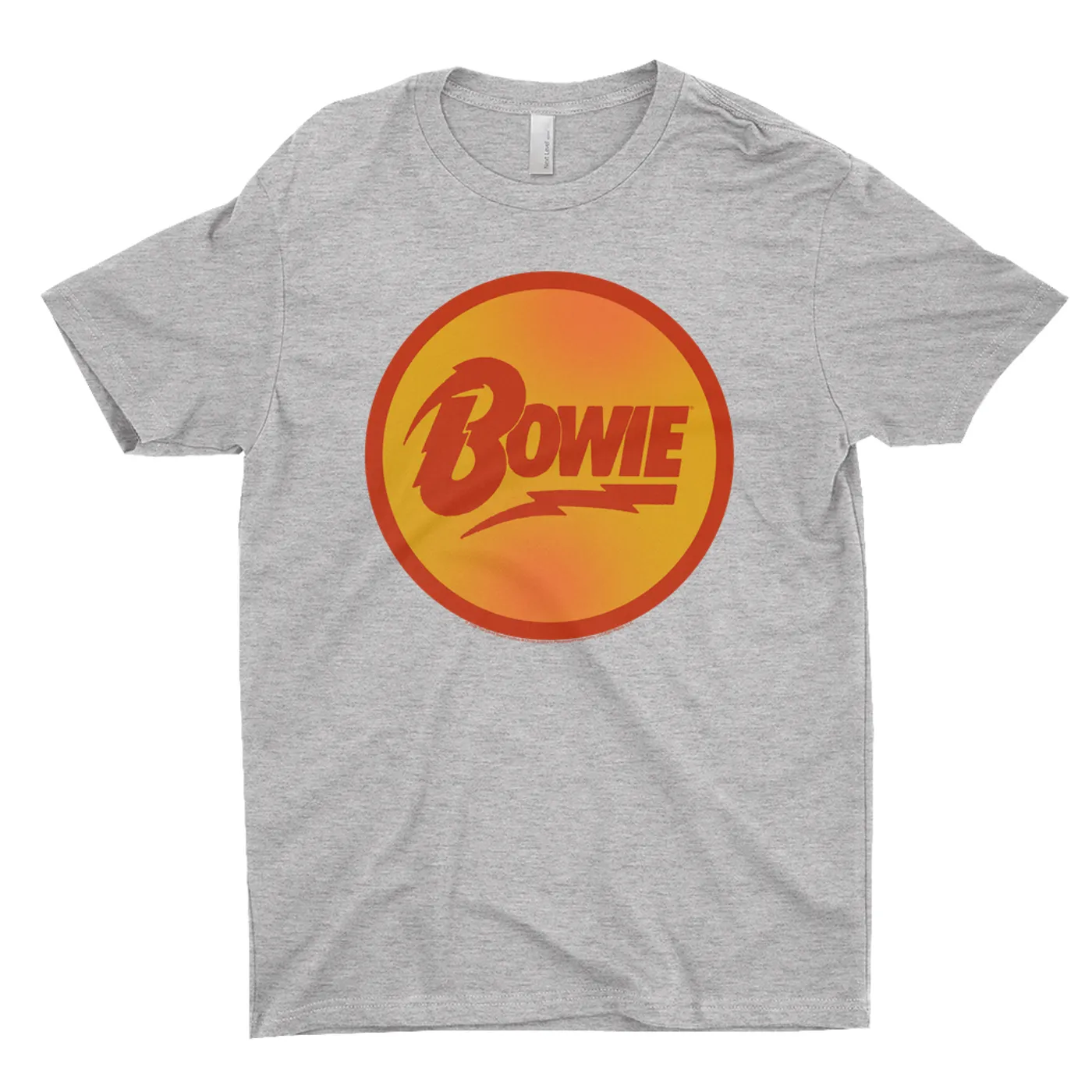 David Bowie T-Shirt | Bowie Orange And Red Circle Logo David Bowie Shirt
