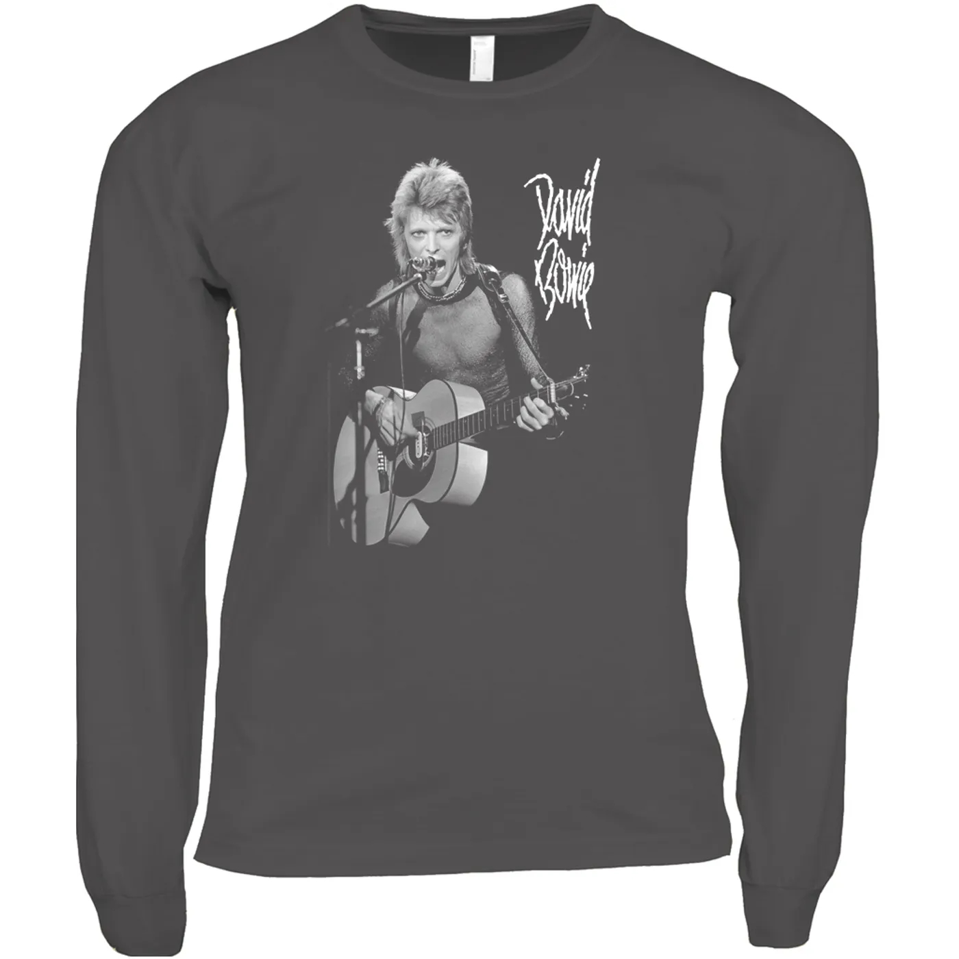 David Bowie Long Sleeve Shirt | Mick Rock Photo In Concert David Bowie Shirt