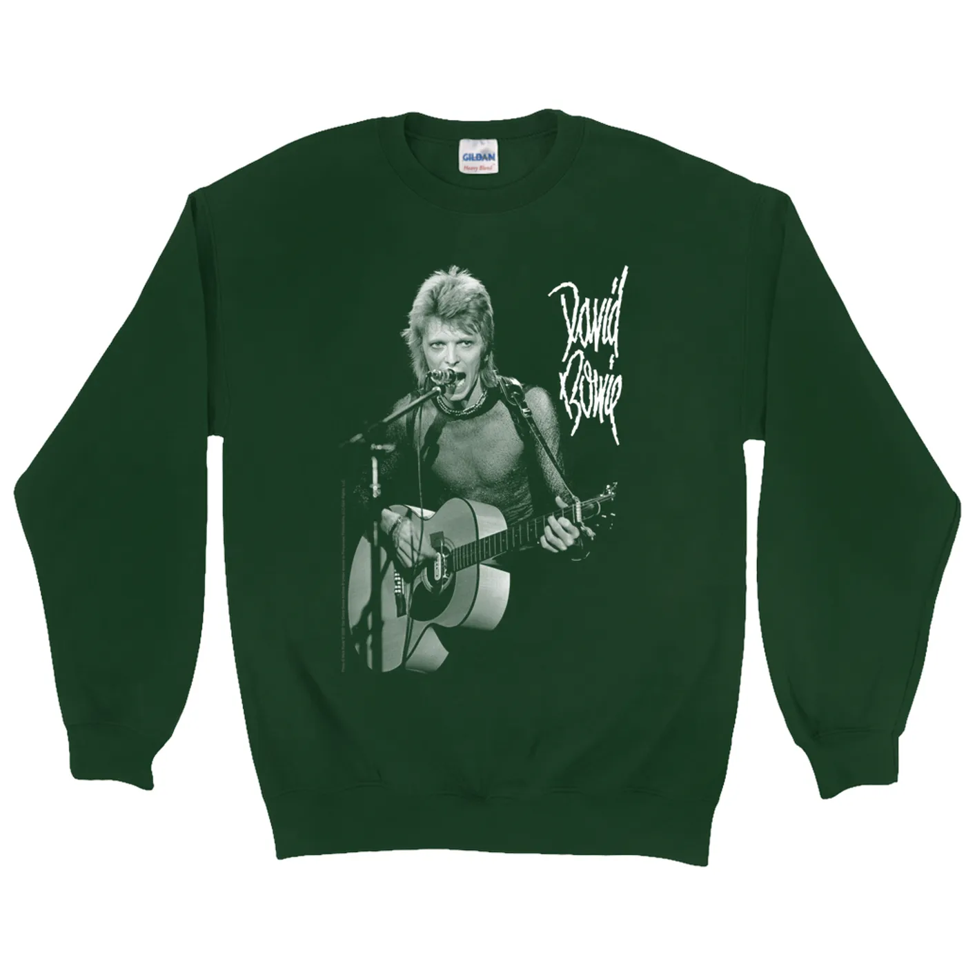 David Bowie Sweatshirt | Mick Rock Photo In Concert David Bowie Sweatshirt