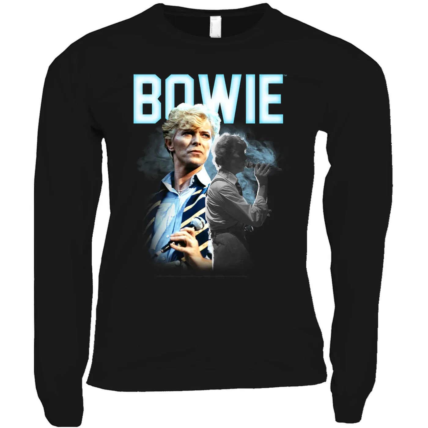 David Bowie Long Sleeve Shirt | Bowie 1983 Concert Imagery David Bowie Shirt