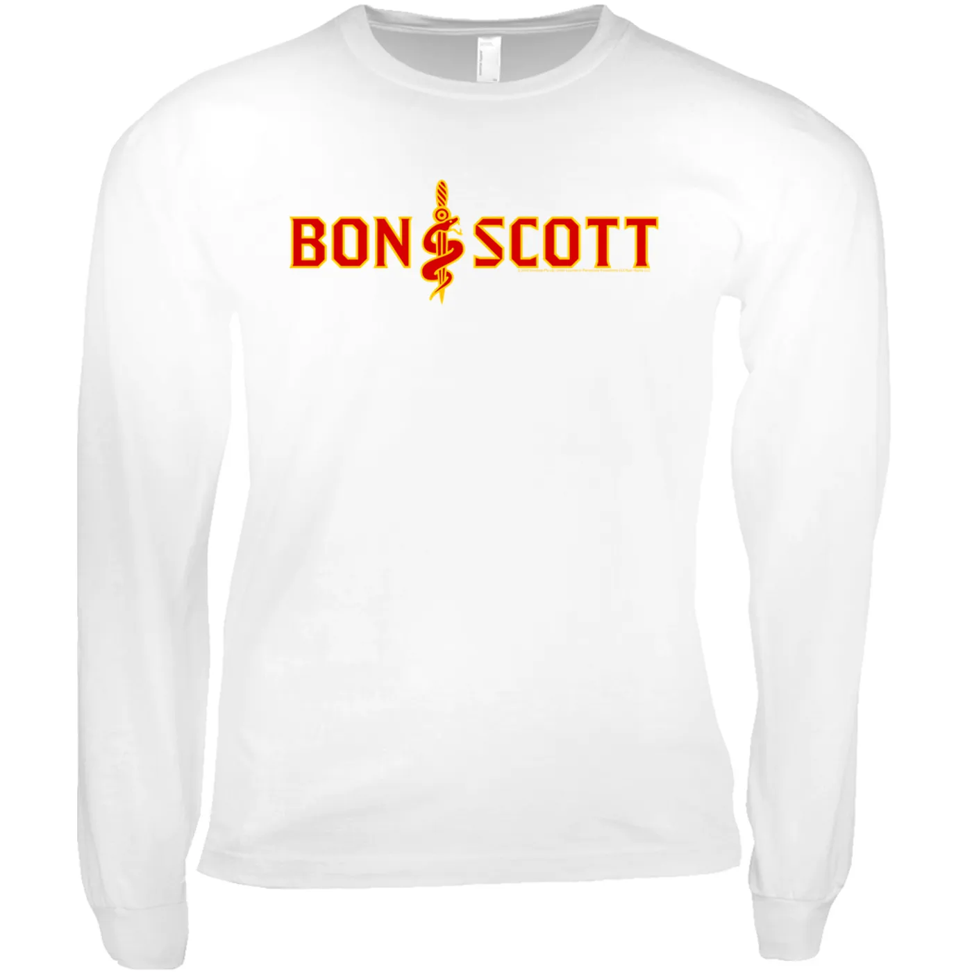 Bon Scott Long Sleeve Shirt | Bon Dagger And Snake Bon Scott Shirt