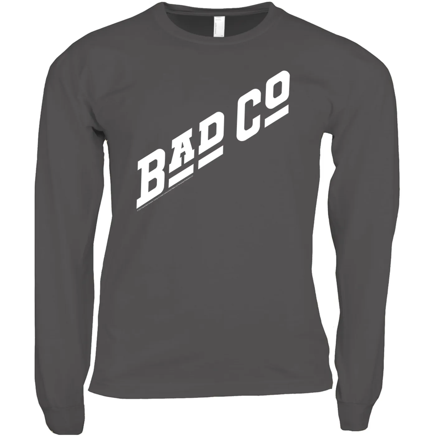 Bad Company Long Sleeve Shirt | Classic Bad Company Logo White Bad Company Shirt