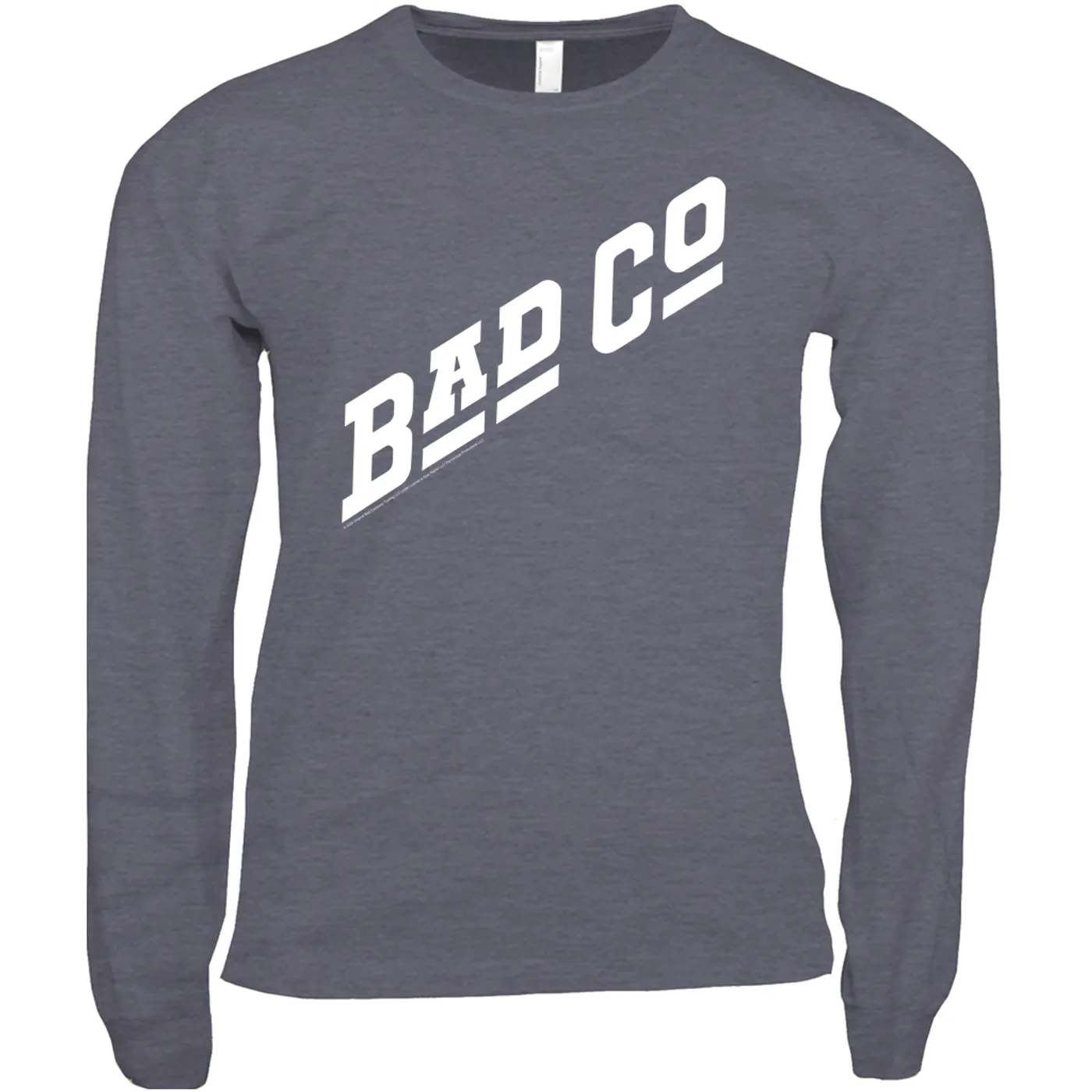 Bad Company Long Sleeve Shirt | Classic Bad Company Logo White Bad Company Shirt
