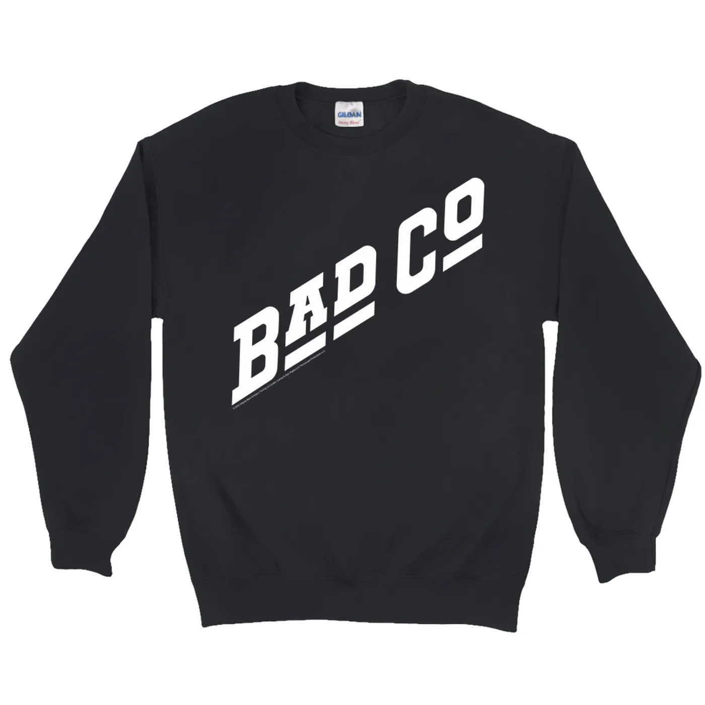 Bad Company Sweatshirt | Classic Bad Company Logo White Bad Company Sweatshirt