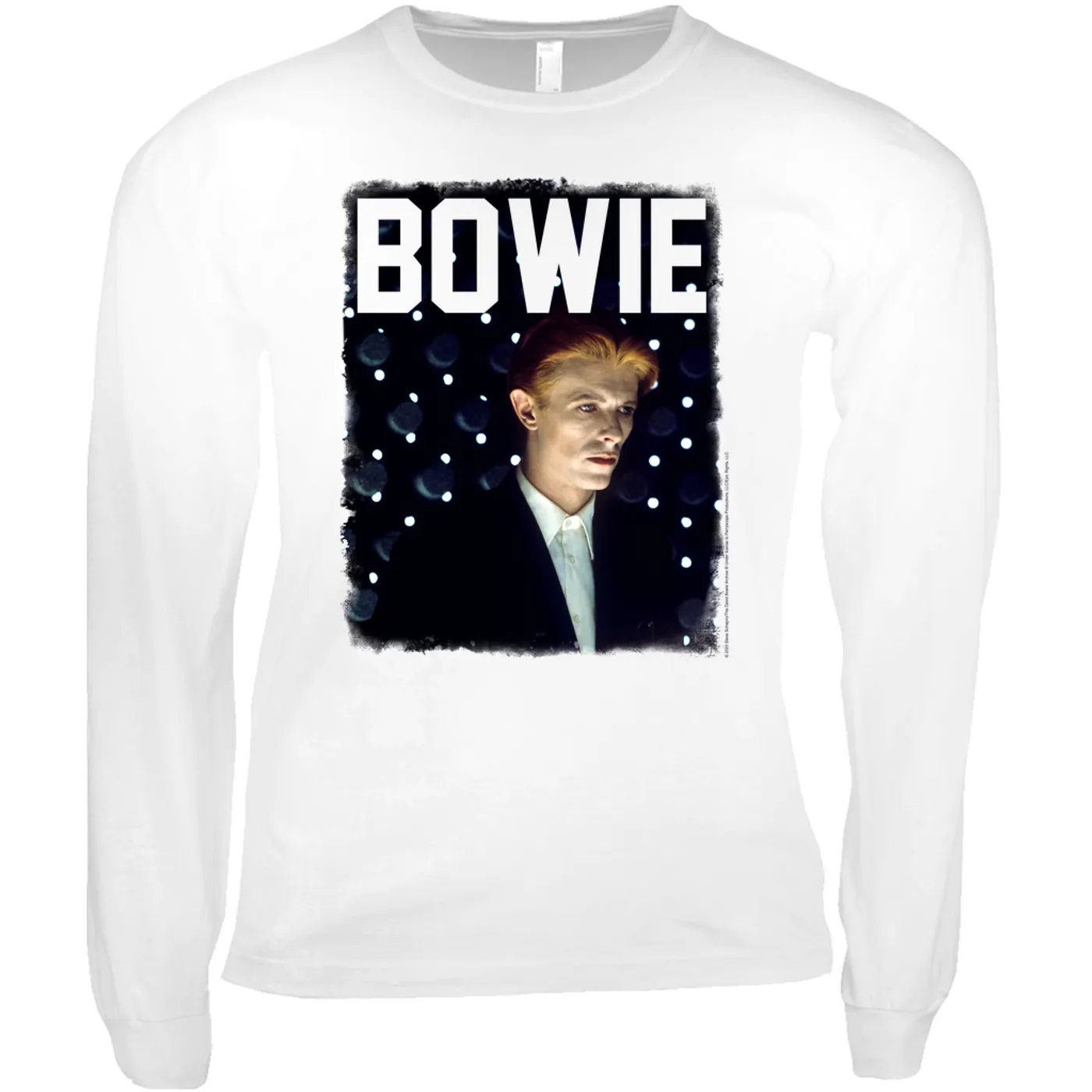 David Bowie Long Sleeve Shirt | The Man Who Fell To Earth Album Photo Design David Bowie Shirt (Merchbar Exclusive)
