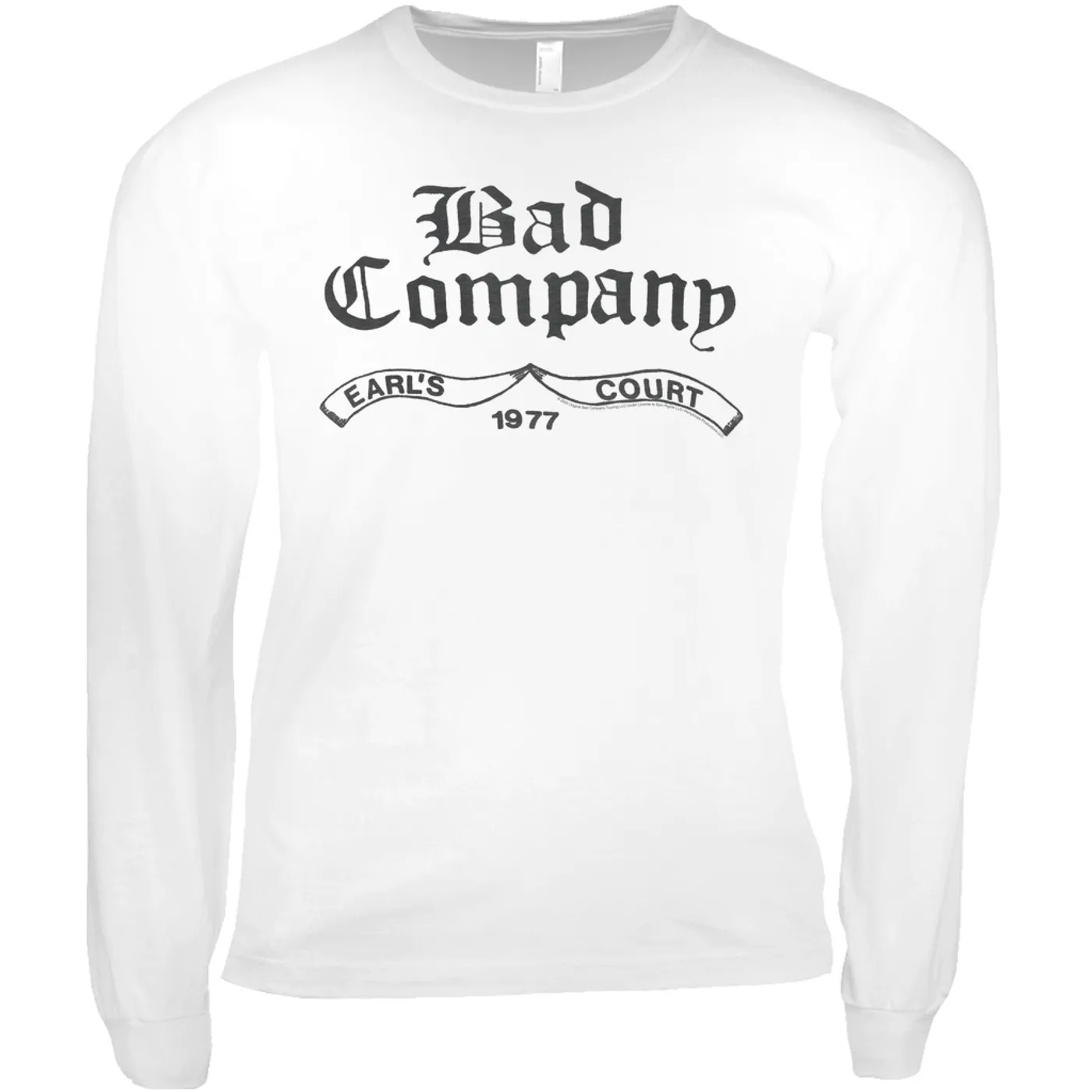Bad Company Long Sleeve Shirt | Earl's Court 1977 Concert Bad Company Shirt