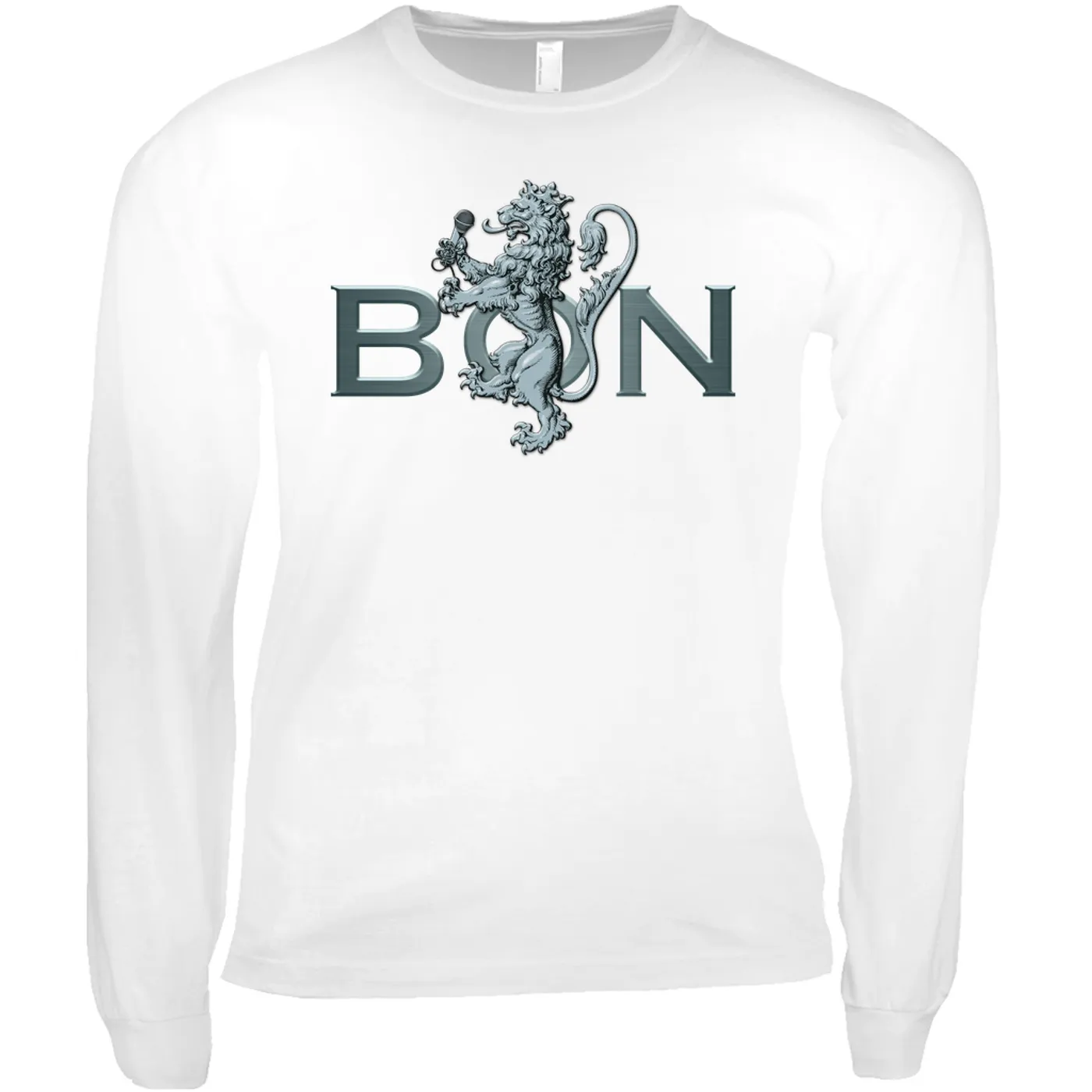 Bon Scott Long Sleeve Shirt | Bon Lion White Bon Scott Shirt