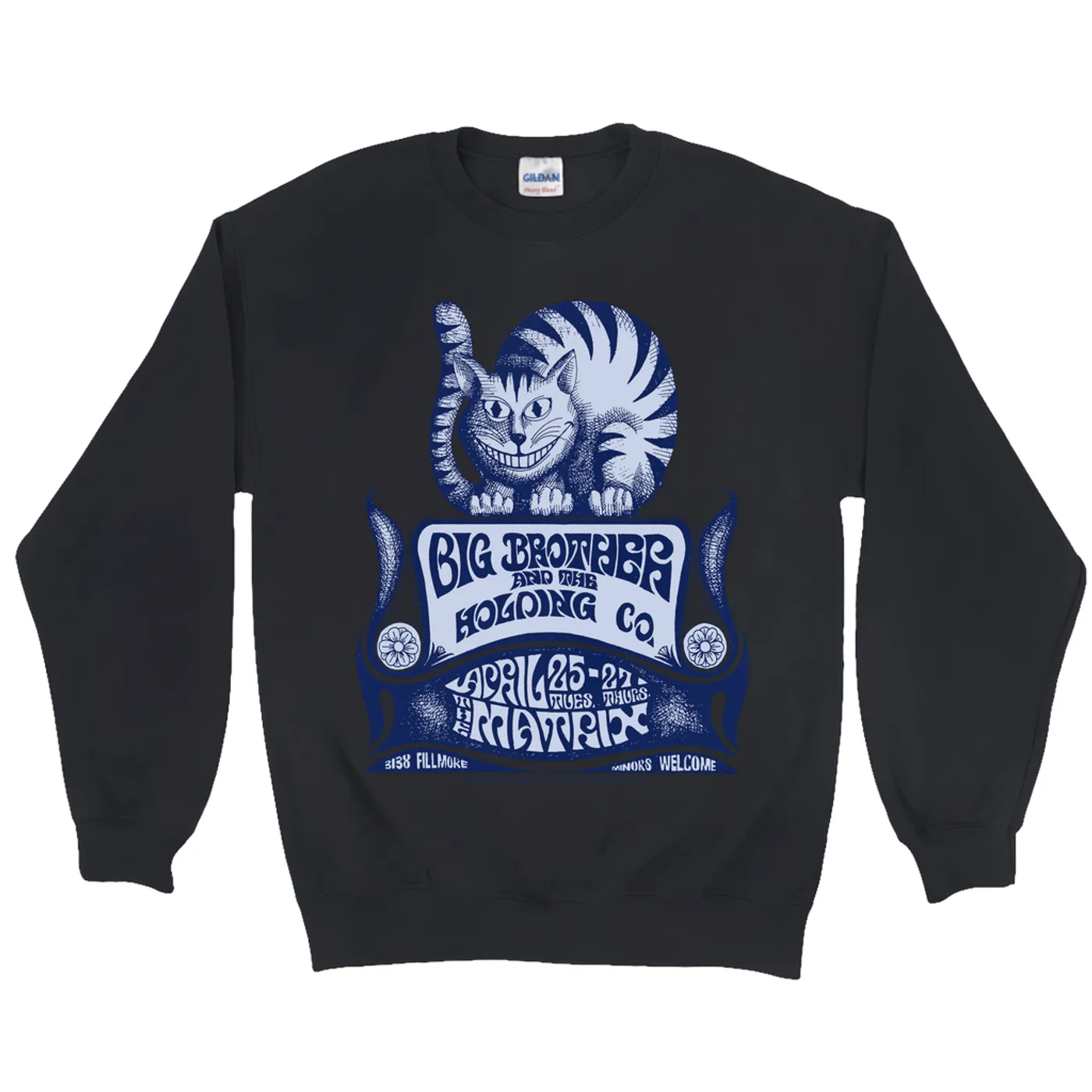 Big Brother & The Holding Company Sweatshirt | Big Brother And The Holding Company Feat. Janis Joplin The Matrix Concert Flyer Big Brother and The Holding Company Sweatshirt