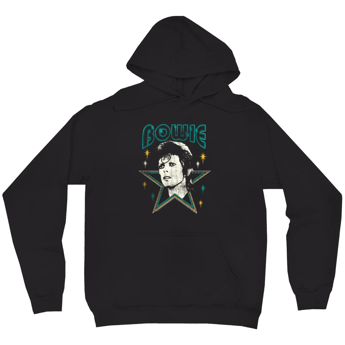 David Bowie Hoodie | Star Power Distressed David Bowie Hoodie