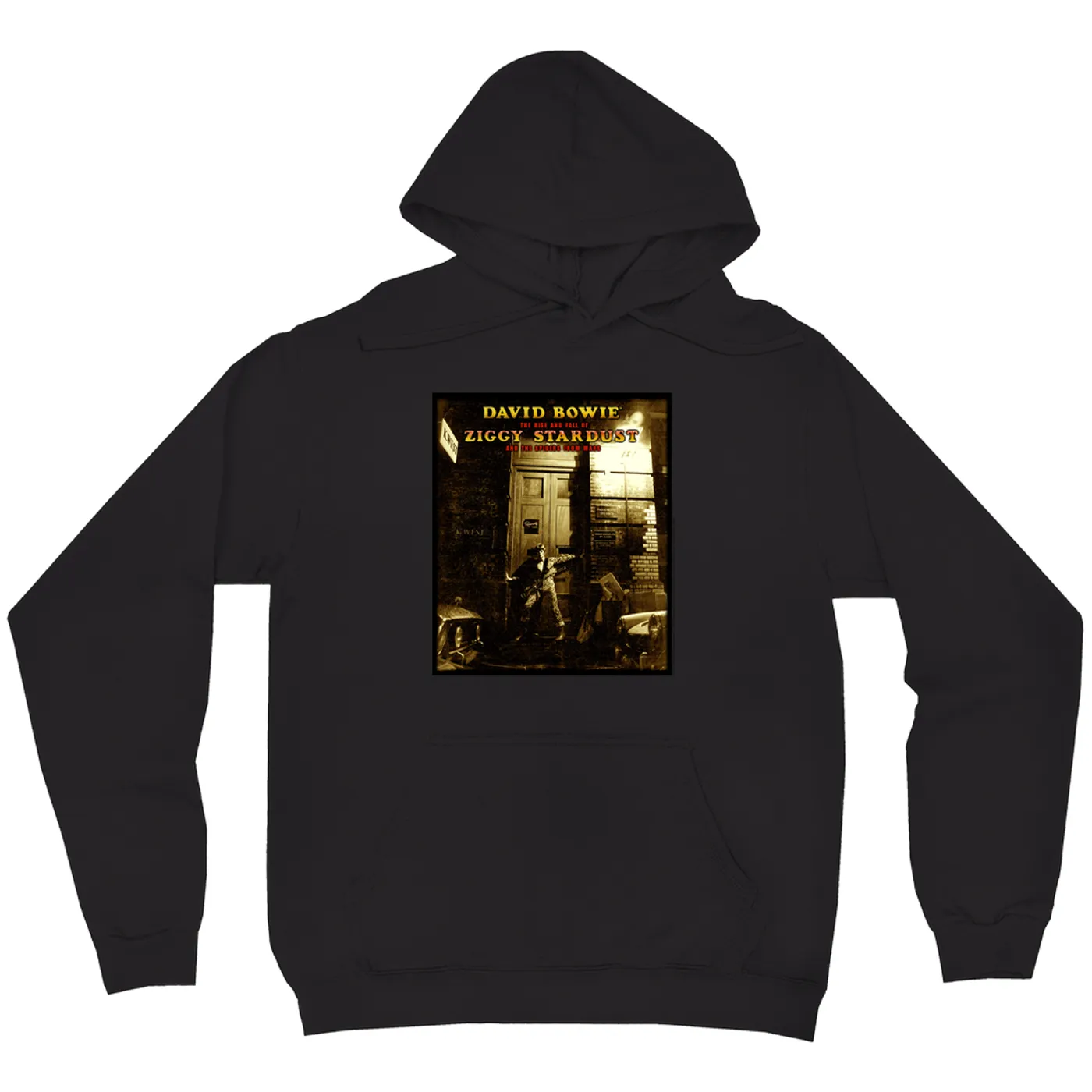 David Bowie Hoodie | The Rise And Fall Of Ziggy Stardust And The Spiders From Mars Alternate Album Cover David Bowie Hoodie