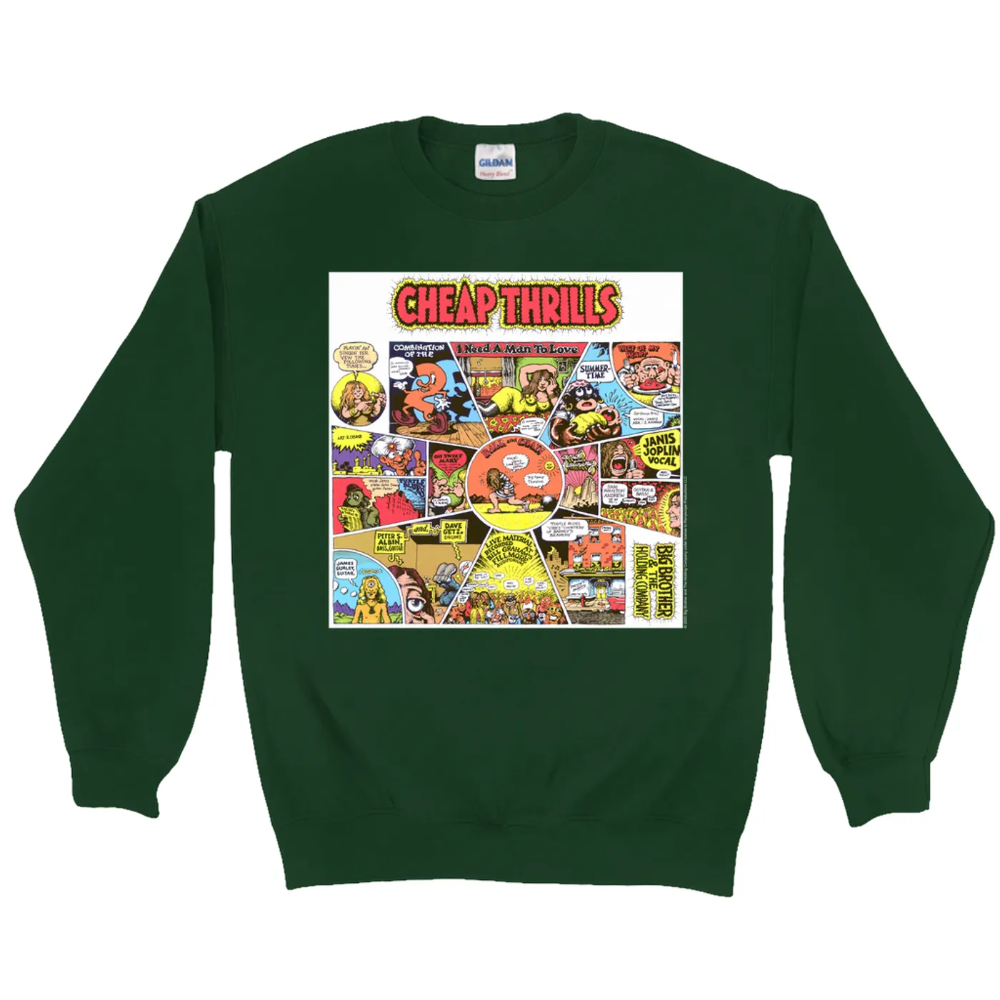 Big Brother & The Holding Company Sweatshirt | Cheap Thrills Album Design Big Brother and The Holding Company Sweatshirt