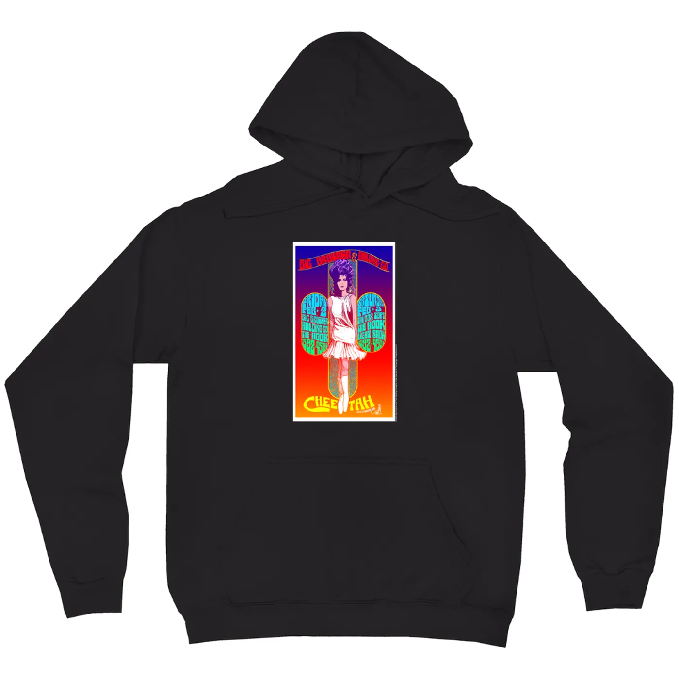 Big Brother & The Holding Company Hoodie | Big Brother And The Holding Company Feat. Janis Joplin Cheetah Flyer Big Brother and The Holding Company Hoodie