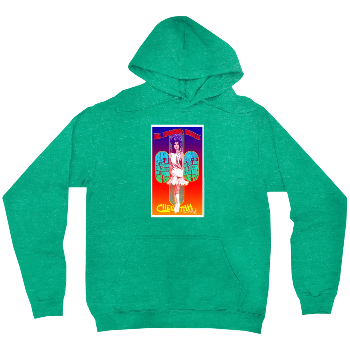 Big Brother & The Holding Company Hoodie | Big Brother And The Holding Company Feat. Janis Joplin Cheetah Flyer Big Brother and The Holding Company Hoodie