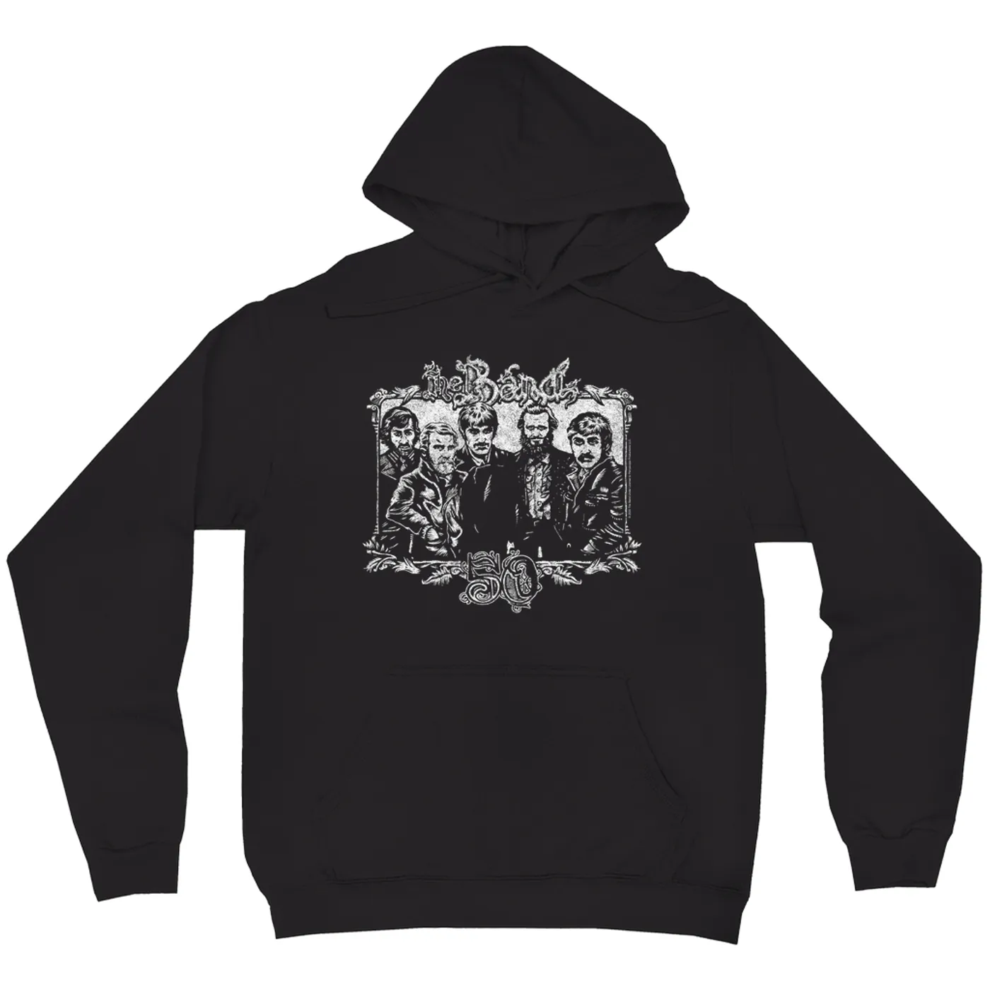 The Band Hoodie | 50th Anniversary Logo White Distressed The Band Hoodie