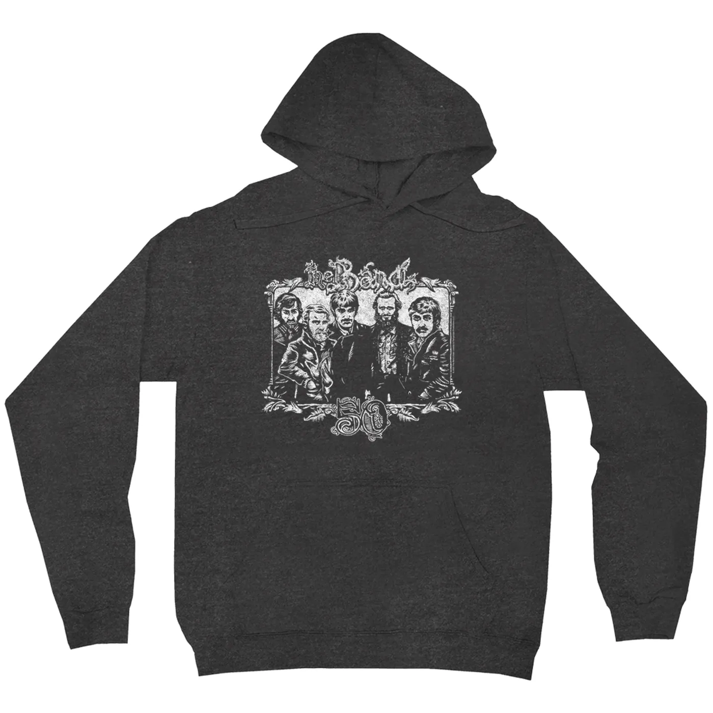 The Band Hoodie | 50th Anniversary Logo White Distressed The Band Hoodie