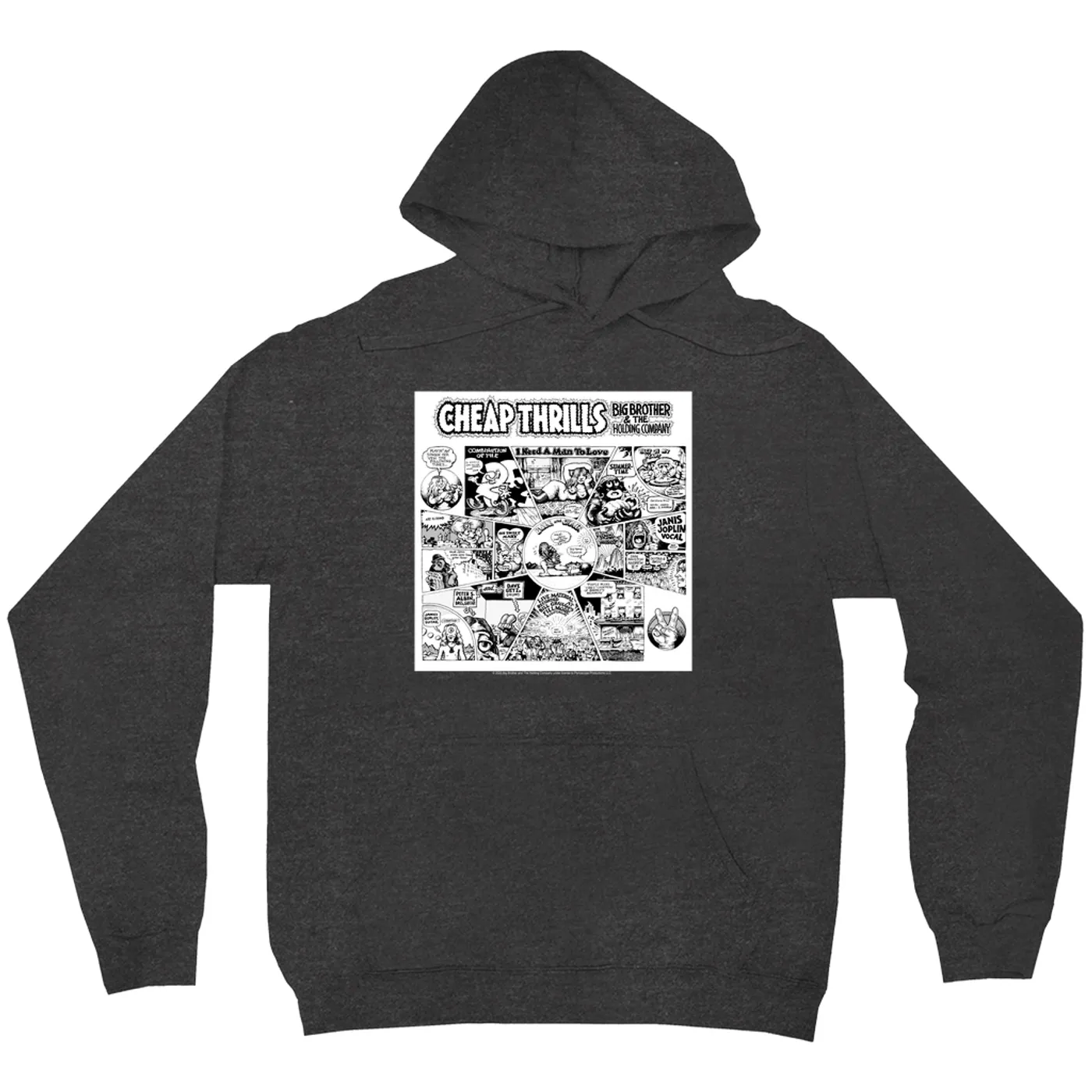 Big Brother & The Holding Company Hoodie | Black and White Cheap Thrills Big Brother and The Holding Company Hoodie