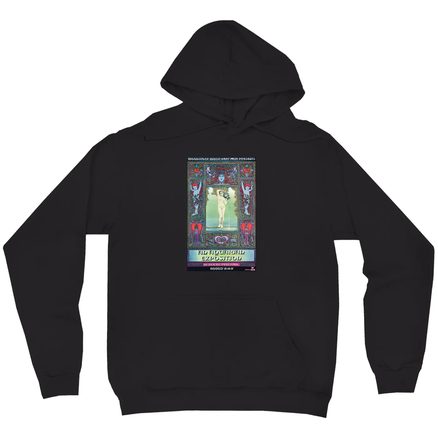 Woodstock Hoodie | Aquarian Exposition Concert Poster Woodstock Hoodie