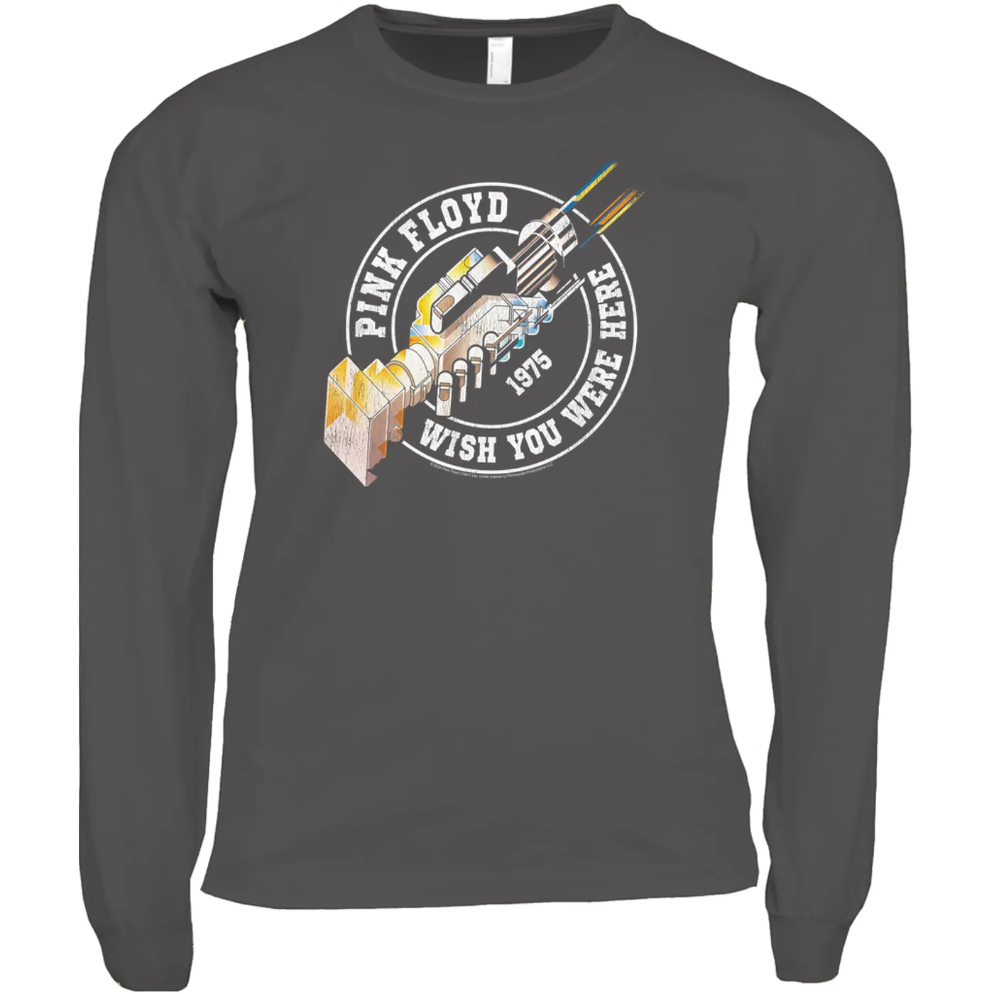 Pink Floyd Long Sleeve Shirt | Wish You Were Here Sticker Design Pink Floyd Shirt