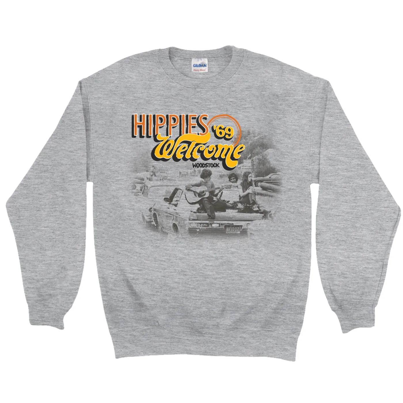 Woodstock Sweatshirt | Hippies Welcome 1969 Woodstock Sweatshirt
