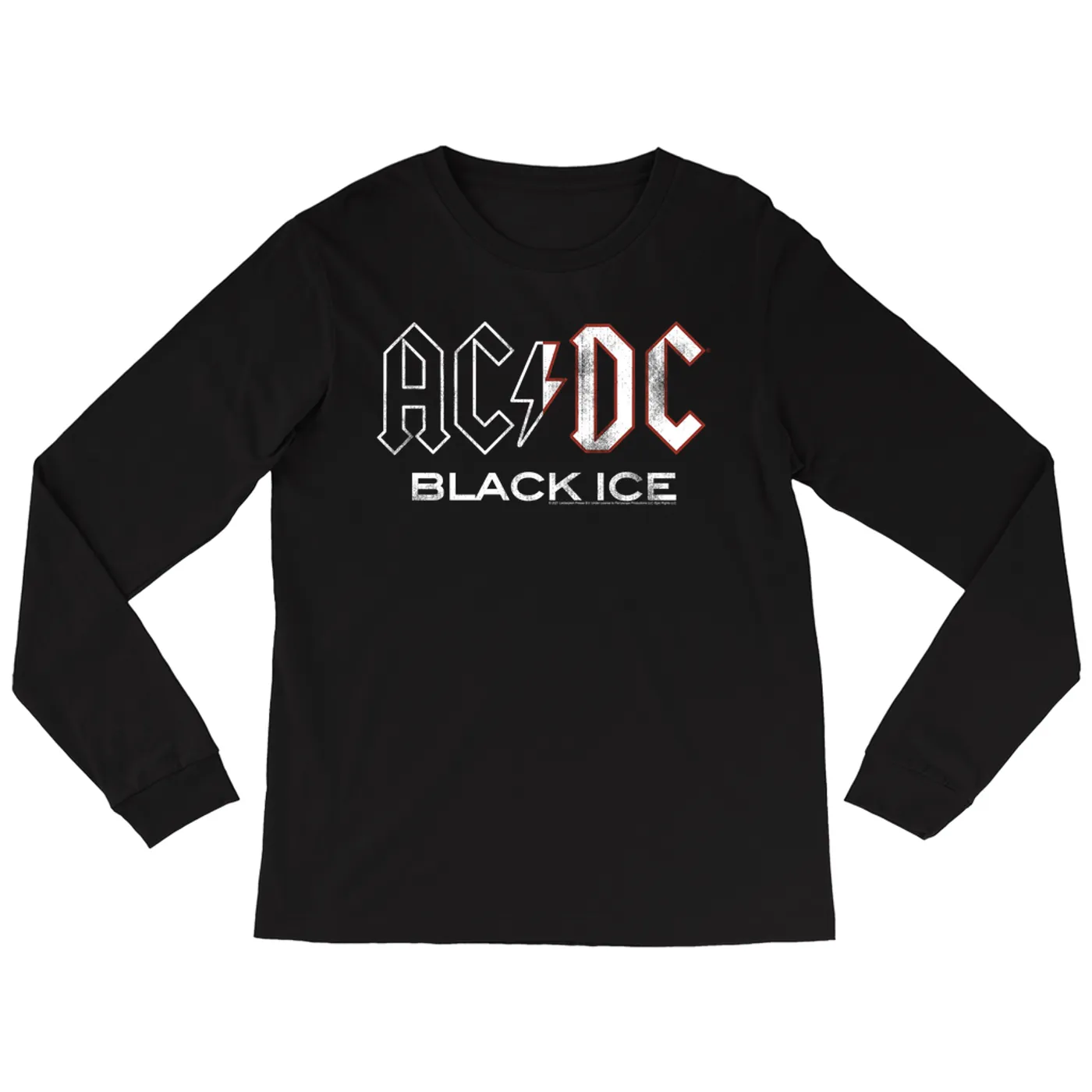 AC/DC Long Sleeve Shirt | Black Ice Album Design ACDC Shirt (Merchbar Exclusive)